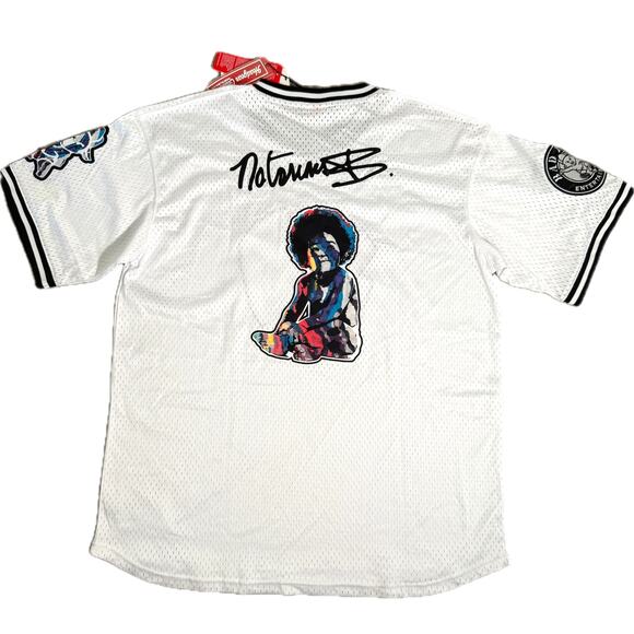 Headgear Classics The Notorious BIG Bad Boy Biggie Baseball Jersey White XL $125 - Picture 10 of 10